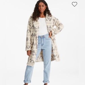 Montreal Longline Open Teddy Bear Jacket